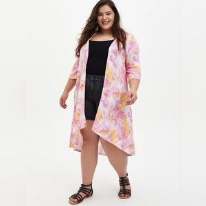 Torrid Watecolor Hacci Kimono